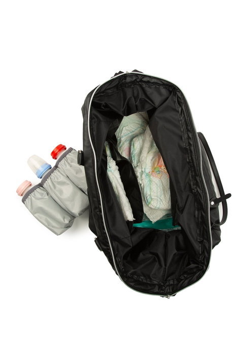 Zoozie Bags Bolsa de Pañales Negro y Plata Zoozie Bags Bolsa de Pañales Negro y Plata